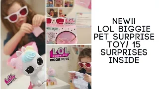 LOL surprise Biggie Pets/ 15 surprises and 3 pet reveal