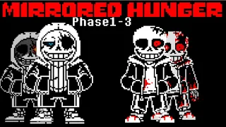 Mirrored Hunger Full Phases (Axe Sans vs Horror Sans)