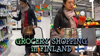 MONTHLY GROCERY SHOPPING in FINLAND || LIFE in FINLAND