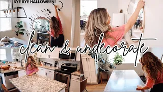 NEW CLEAN AND UNDECORATE FALL/HALLOWEEN DECOR / CHRISTMAS PREP / CLEANING MOTIVATION / BROOKE ANN