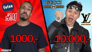 10.000 KR vs 1.000 KR Tøj Challenge!