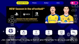 EFOOTBALL PES 2023 PPSSPP ORIGINAL PS5 On Android& ISO BEST Graphics Offline
