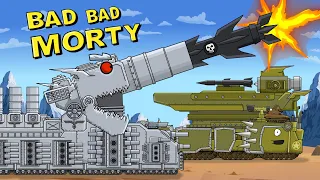 "Morgan Mega Tank VS Morty Rocketman" Cartoons about tanks