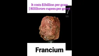 Most expensive element: francium