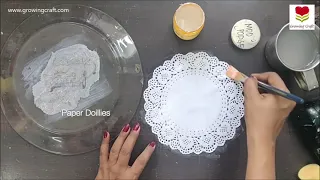 Glass Plate  Best decoupage tutorial I 1 Decoupage for beginners at home