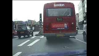 A drive through central London - August 1999