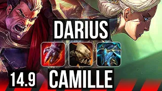 DARIUS vs CAMILLE (TOP) | Rank 8 Darius, 11/3/6, Dominating | NA Challenger | 14.9
