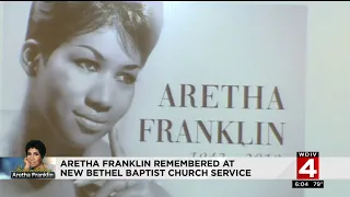 Aretha Franklin is remembered at New Bethel Baptist Church service