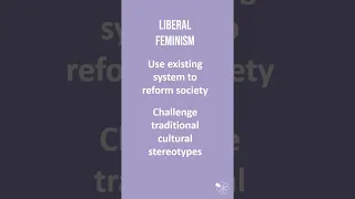 Liberal Feminism | 60 Second Sociology (GCSE Sociological Theory)