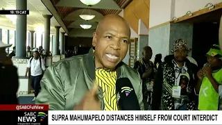 Supra Mahumapelo distances himself from court interdict