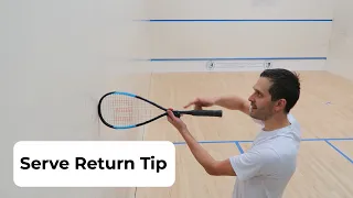 Tip: How to Hit the Squash Serve Return Down the Wall