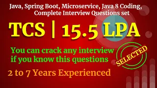 TCS Interview | Java coding, Spring Boot, Microservice Question Answers