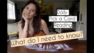 What do I need to know? Daily Tarot Pick a Card Reading