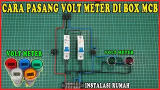 CARA PEMASANGAN KABEL DI VOLT METER PADA BOX MCB INSTALASI RUMAH