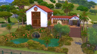 [Sims 4] 타르토사 오렌지 하우스 Tartosa Orange House / Stop Motion Build / NOCC