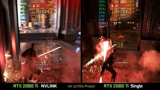 RTX 2080Ti NVLINK vs RTX 2080 Ti Single  - Star Wars  Battlefront II (2017)