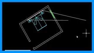 Autocad - Alinear dibujo. Alinear un objeto. Alinear respecto a una línea. Tutorial en español HD