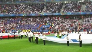 National anthem in Stade Allianz Riviera, Nice before England vs Iceland - Euro 2016