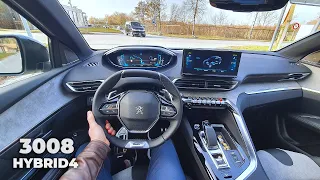 Neuer Peugeot 3008 Facelift Hybrid4 Plug-in Hybrid 2021 Test Drive Review POV