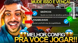 A MELHOR CONFIGURAÇÃO PRA VOCÊ JOGAR 1X1 NO FC MOBILE 2024 🔥😱