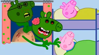 Zombie Peppa Pig Visits Peppa Pig House - Peppa Pig Funny Animation