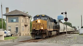 Railroad Diamonds In Deshler Ohio, CSX 911 Locomotive, Railroad Town Is A Living Railroad Museum!