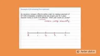 investment Decisions EX 1 (comparing the Net Present Value of two options)