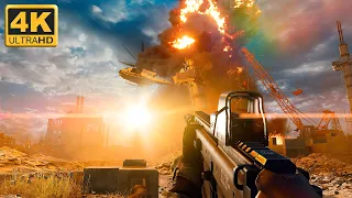 The Epic Mission! Ultra Realistic Graphics [4K] | Battlefield 4 "Fishing Baku" Gameplay