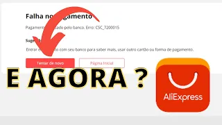 Falha no pagamento AliExpress/Saiba porque!!!