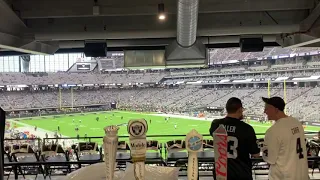 First Raiders game with fans. August 14, 2021