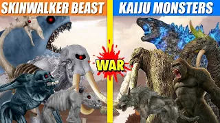 Giant Skinwalker Beast vs Kaiju Turf War | SPORE