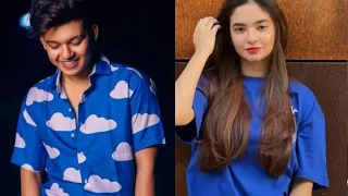 Anushka Sen and riyaz Aly same colour dress #anushkasen #riyazaly #trending