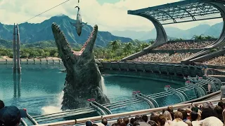 العملاق موزاصور يلتهم قرش أبيض من فيلم •عالم الديناصورات• Jurassic World (2015) ᴴᴰ