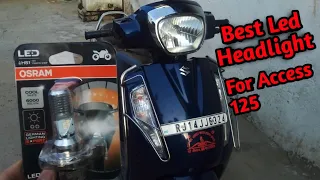 Osram Led Headlight For Access 125(Best led headlights) Installation and Review
