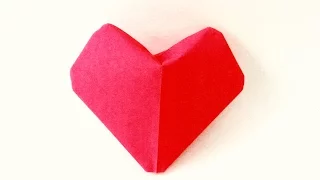 Origami-Puffy Heart Instructions ||3D Paper Heart-DIY-Valentine's Day ideas