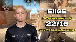 CS2 POV Complexity EliGE (22/15) vs NAVI (Anubis) @ ESL Pro League Season 19