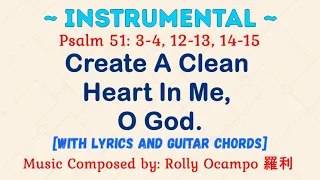 [INSTRUMENTAL] for 17 March 2024 Mass | Psalm 51: Create A Clean Heart In Me, O God.