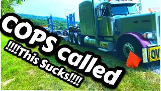 A Day In The Life Of A Heavy Haul Trucker | Had to call cops