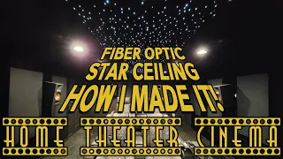 Home Theater Cinema RGB Fiber Optic Star Ceiling [Custom Build]