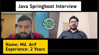 Java Spring Boot Interview | 2+ Years Experience