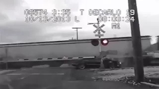 Utah Police Chase - Fleeing Suspect gets struck by train [NEW VIDEO] 10/13/2013