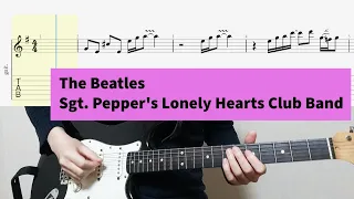Sgt. Pepper's Lonely Hearts Club Band Guitar Cover With Tab