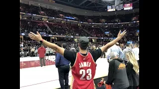 COURTSIDE at the NBA FINALS! Watch 2018 NBA Final Game 4 live in Cleveland Quicken Loan Arena