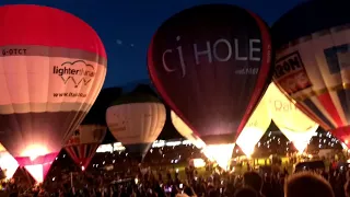 Bristol International Balloon Fiesta. Night Glow 12.08.17 Despacito