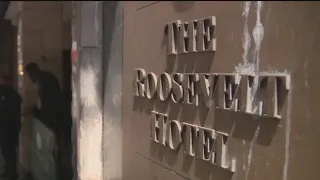 Roosevelt Hotel used for migrant housing, processing