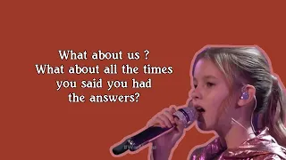 DANELIYA TULESHOVA WHAT ABOUT US (BEST WORLD) || The Lyrics