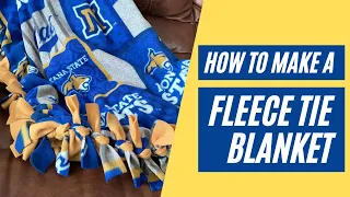 DIY Fleece Tie Blanket | New Sew Blanket Tutorial | Fleece Tie Quilt | Easy DIY Blanket