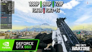 GTX 660 | COD Warzone 3 - 1080p, 900p, 720p - FSR 3 + Frame Generation !?