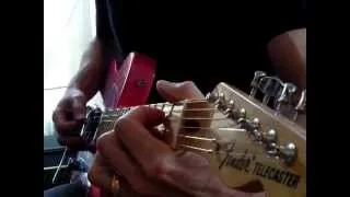 The Beatles: "Strawberry Fields Forever" verse background guitar bit on Paisley Telecaster