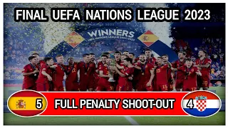 Full Penalty Spanyol 5 vs 4 Kroasia | Final UEFA Nations League 2023